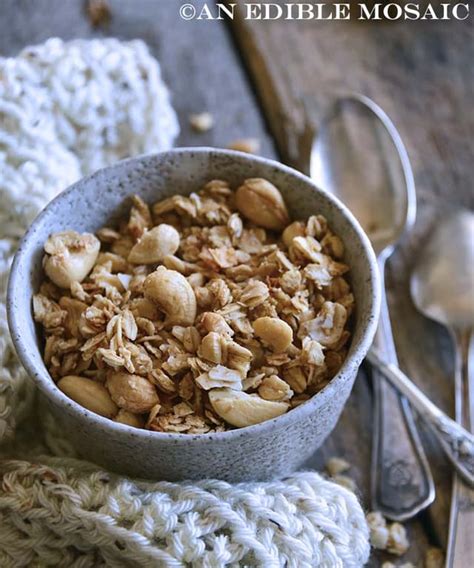 Healthy Granola With Cashews And Coconut Punchfork