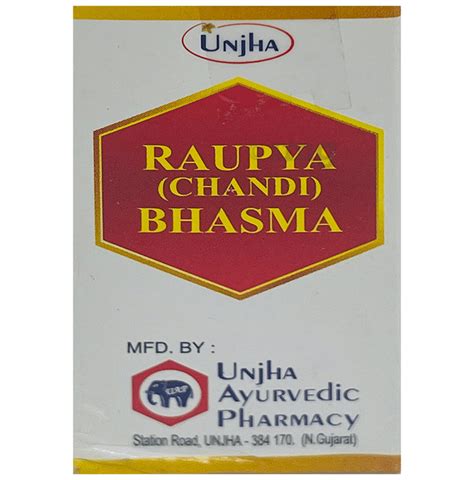 Unjha Raupya Chandi Bhasma Buy Bottle Of 2 5 Gm Powder At Best Price