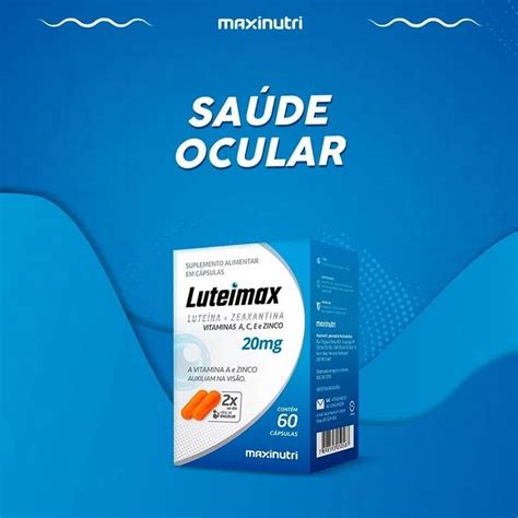 Luteimax Lute Na E Zeaxantina Mg C Psulas Maxinutri