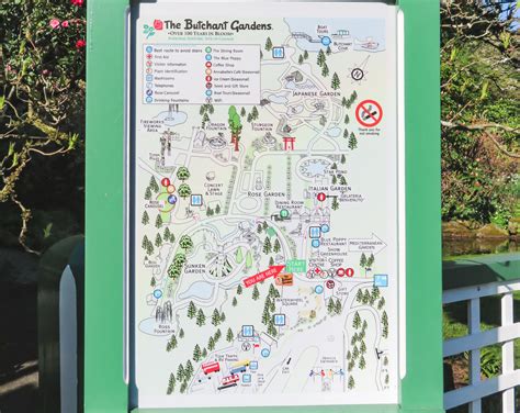 Butchart Gardens Victoria Bc Map Fasci Garden
