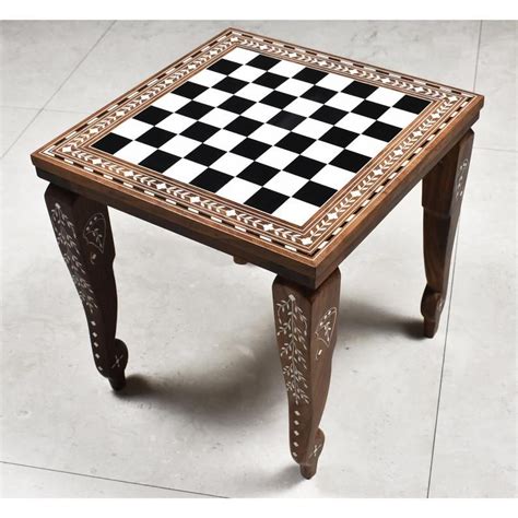 13 Versatile Chess Board Tables For Home Adornment In 2021 Wooden