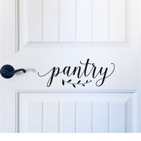 Pantry Door Decal Etsy