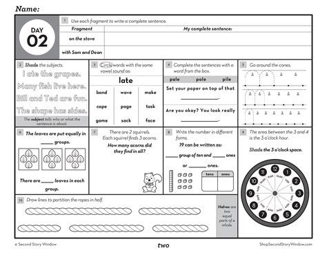 Morning Work 3rd Grade Math ELA Spiral Review