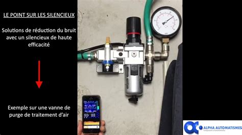 Dispositif de réduction de bruit pour air comprimé Alpha Automatismes