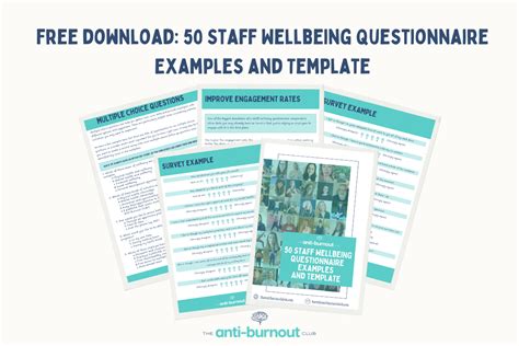 50 Staff Wellbeing Questionnaire Examples And Template