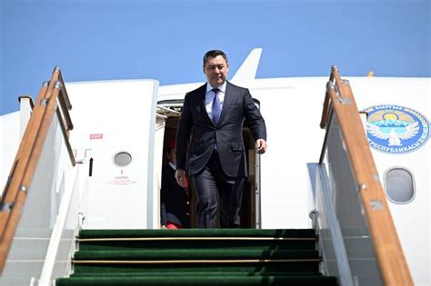 President Sadyr Japarov Arrives In Baku For State Visit Kg