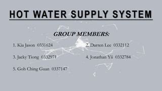 Hot Water Supply System Presentation Slides PPTX Home Improvement Home Garden