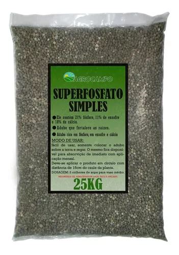 Fertilizante Super Fosfato Simples 25kg Adubo Promoção Brd Frete grátis