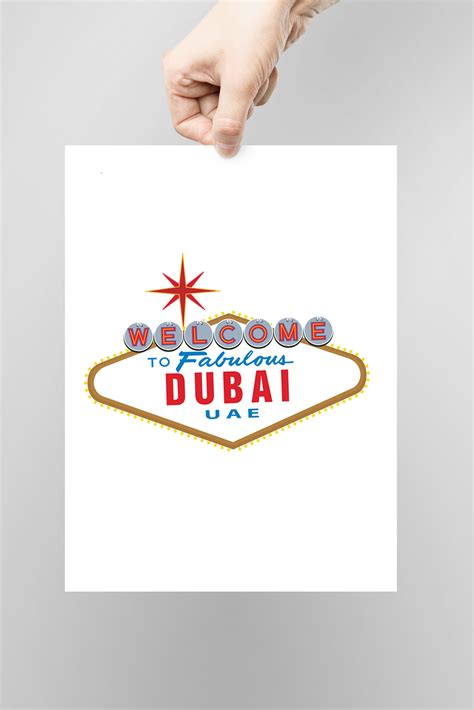 Poster Welcome To Fabulous Dubai Designs