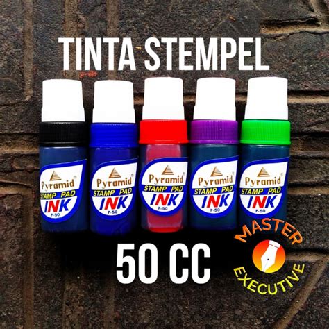 Jual Pyramid Stamp Pad Ink P 50 Tinta Stempel Cap 50 Cc Hitam