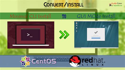 Install Convert A Minimal Installation Into Gui On Centos Rhel