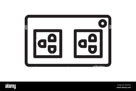 Plug Socket Icon Template Black Color Editable Plug Socket Icon Symbol