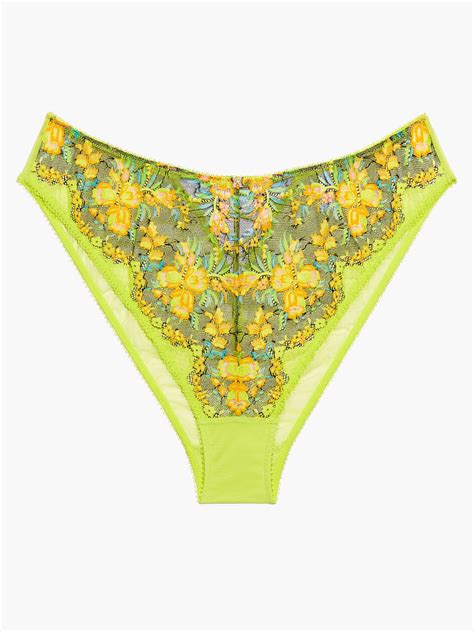 Sweetheart Lace High Leg Bikini In Green Multi SAVAGE X FENTY Netherlands
