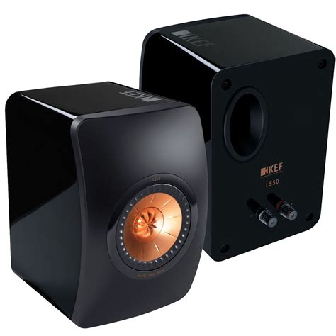 KEF LS50 5 25 2 Way Mini Monitor High Gloss Piano Black Pair