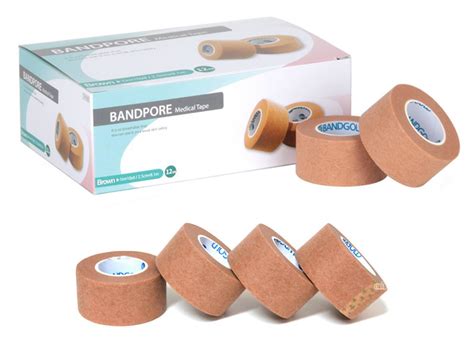 Bandpore Micropore Medical Paper Tape Roll X Yds Rolls Per