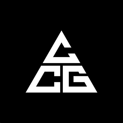 CCG triangle letter logo design with triangle shape. CCG triangle logo ...