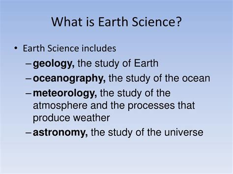 Ppt Introduction To Earth Science Powerpoint Presentation Free