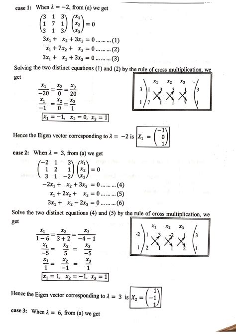 Solution Engineering Mathematics L Eigen Values And Eigen Vectors For