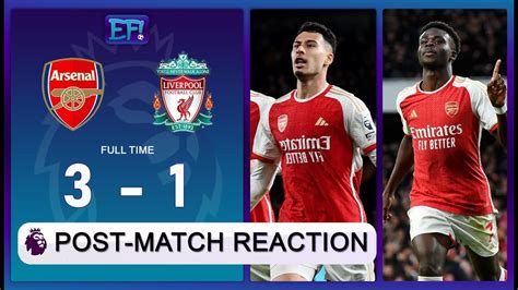 Saka Martinelli Trossard Superb Arsenal Vs Liverpool Post Match