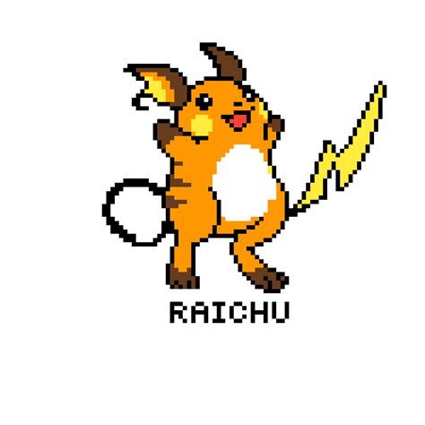 Raichu Pixel Art Pokemon Raichu Clipart Large Size Png Image Pikpng Images