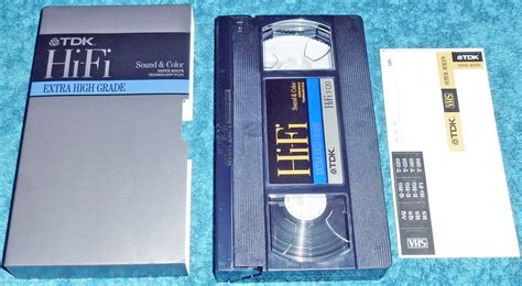 Vintage Vhs Video Cassette Tdk Super Manufactured In Off