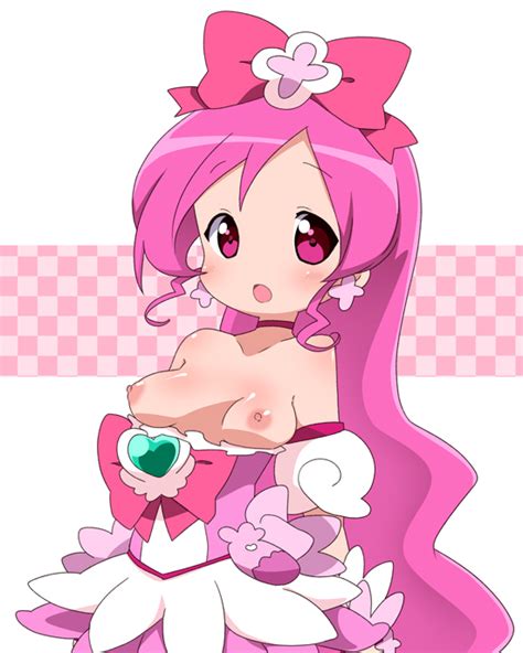 Rule 34 Blush Bow Breasts Clothing Cure Blossom Magical Girl Nipples Precure Pretty Cure Small