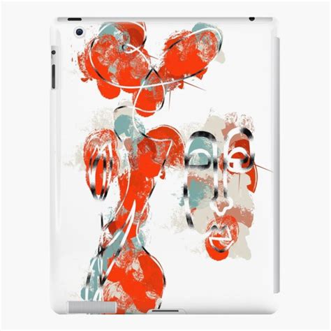 Coque Et Skin Adh Sive Ipad Dessin Au Trait Rouge Estampes Rouges