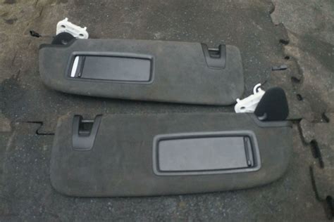 Set Sun Visor Shade Mirror Black W Porsche Panamera