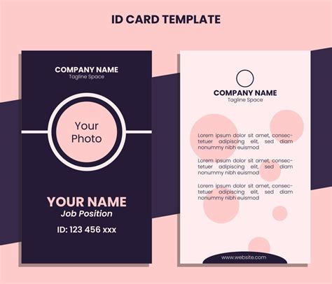 Vertical ID Card Ultramodern Template 13529098 Vector Art at Vecteezy