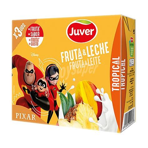 Juver Juver Leche Con Zumo De Frutas Tropicales Pi A Mango Manzana