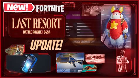 New Last Resort Update Fortnite V26 00 New EMP And Grenade Launcher