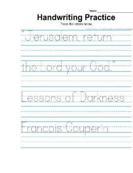 Feast Of Ideas Composer Study Week 3 Francois Couperin Baroque Composer