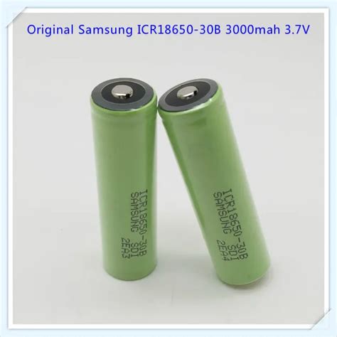 100 Original For Samsung Icr18650 30b 18650 3000mah 37v Rechargeable Battery Safe Batteries