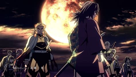 Anime Characters In Front Of A Full Moon