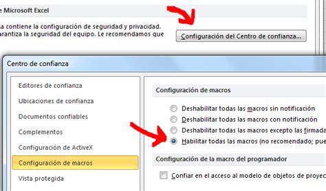 Témporaexcel Advertencia De Seguridad De Macros Deshabilitadas En Excel