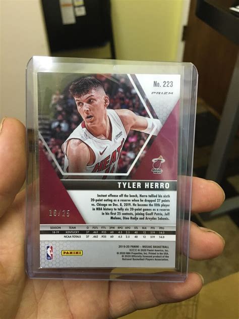 Tyler Herro Panini Mosaic Fluorescent Orange Rc Rare