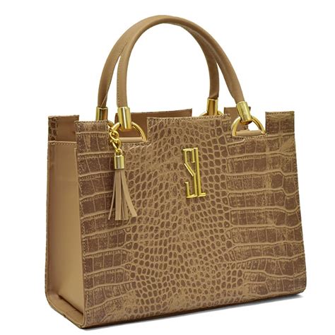 Bolsa Feminina Castelo Croco Eleg Ncia E Praticidade Shopee Brasil