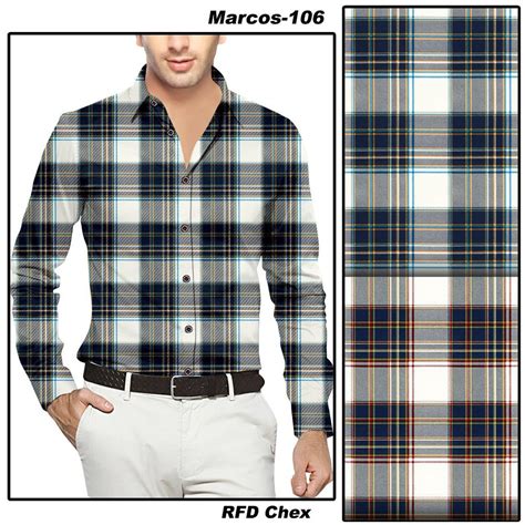 Checks Cotton R F D Shirting Fabrics For Shirts At Rs Meter In New