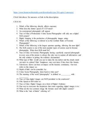 Cjus Quiz Answers Pdf