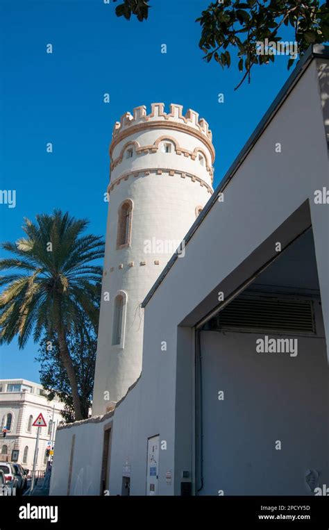19th Century Turreted Building In Yefet Street Jaffa Israel In The