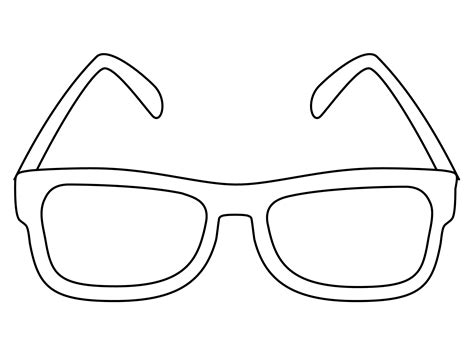 Glasses Coloring Page Colouringpages