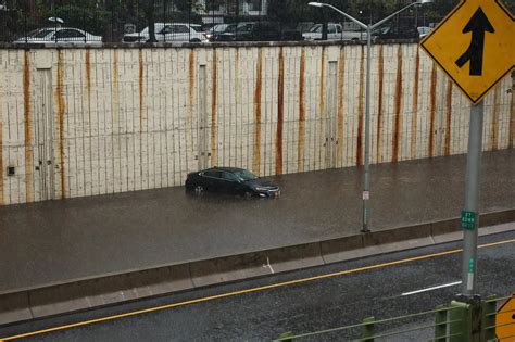 New York City Underwater With Flooding Submerging Cars As State Of