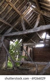 Timber Framed English Barn Interior Stock Photo 69266029 | Shutterstock