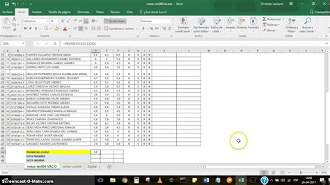 Como Sacar El Promedio En Excel De Calificaciones Printable Templates