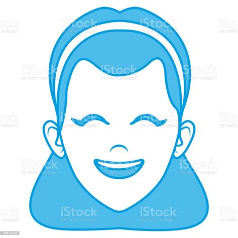 Beautiful Woman Face Smiling Stock Illustration Download Image Now