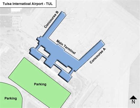 Tulsa Airport Terminal Map