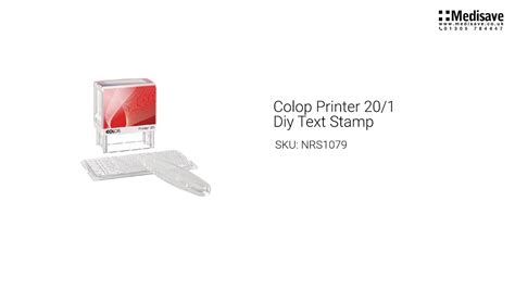 Colop Printer 20 1 Diy Text Stamp Nrs1079 Youtube