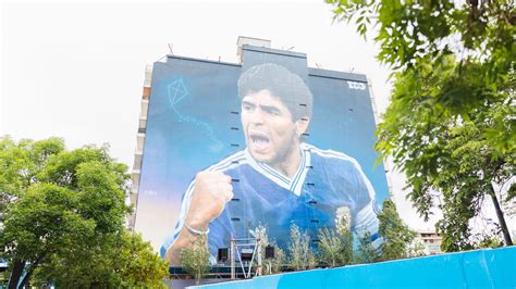 Inauguraron El Mural De Maradona Más Grande Del Mundo En Una Fiesta Con