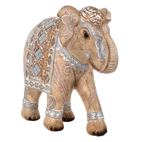 Statue Statuette Figurine D L Phant En R Sine Brune Cm