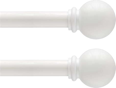 Amazon.com: white curtain rods